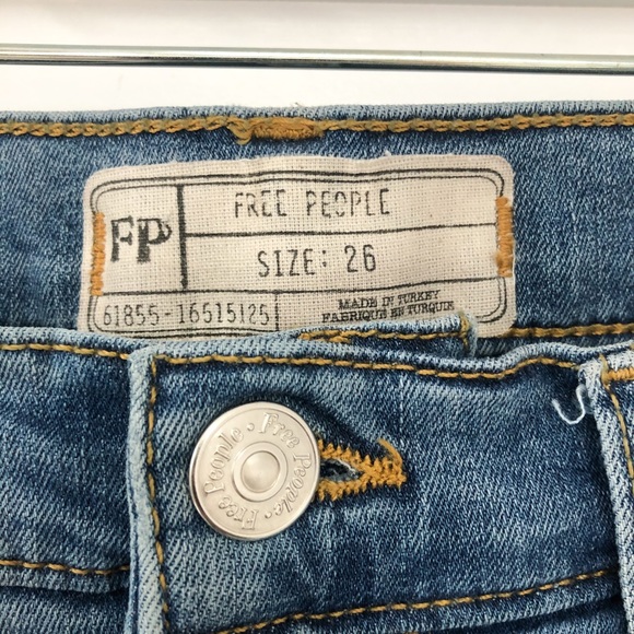 Free People Distressed Skinny Jeans - Picture 2 of 3